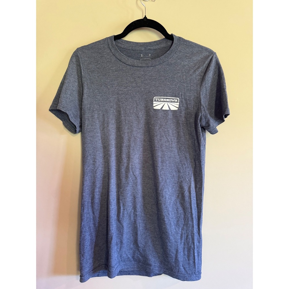 Turnrows Make Farming Great Again Graphic Tee Shirt Heather Navy Blue Small